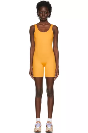 GIRLFRIEND COLLECTIVE Women Playsuits & Rompers - Yellow Recycled Polyester Unitard