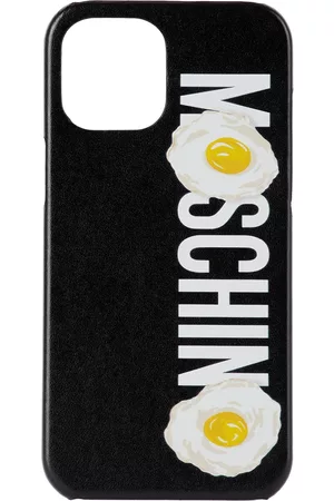 Moschino Phones Cases - Black Logo Egg iPhone 12 Pro Max Case