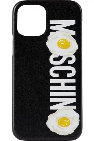 Moschino Phones Cases - Black Logo Egg iPhone 12 Pro Case