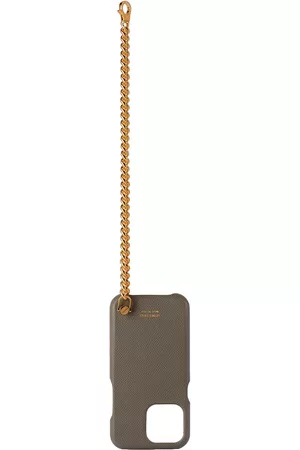 Tom Ford Phones Cases - Grey Leather iPhone 12 Case