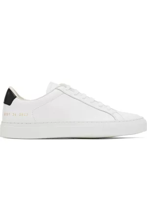 COMMON PROJECTS Women Vintage T-Shirts - White Retro Low Sneakers