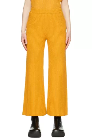 Proenza Schouler Women Sweats - Yellow Cotton Lounge Pants