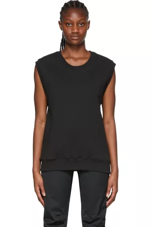 GR10K Women Sweatshirts - Black Cotton Sweatshirt