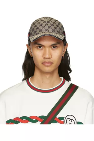 Gucci Men Caps - Beige & Navy New GG Baseball Cap