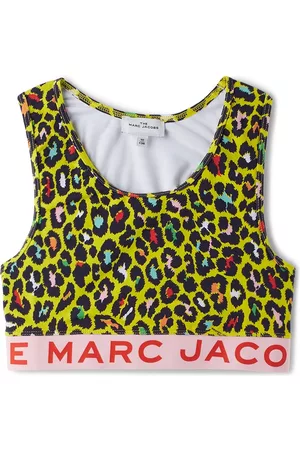 Marc Jacobs Kids Yellow Cheetah Sport Bra