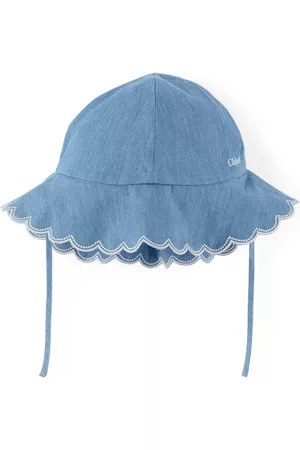 Chloé Boys Neckties - Baby Blue Scalloped Beach Hat