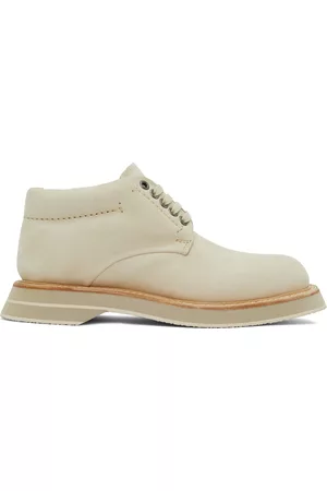 Jacquemus Women Lace-up Boots - Off-White 'Les Chaussures Bricolo' Lace-Up Work Boots