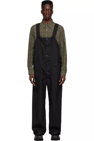 ENGINEERED GARMENTS Men Dungarees - Black Polyester Overalls