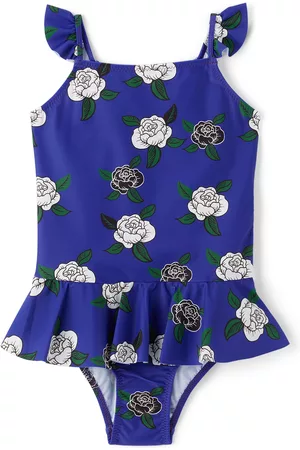 Mini Rodini Girls Swimsuits - Kids Rose Skirt Swimsuit