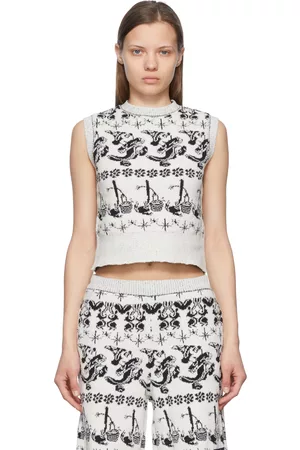Stella McCartney White Fantasia Fair Isle Sweater