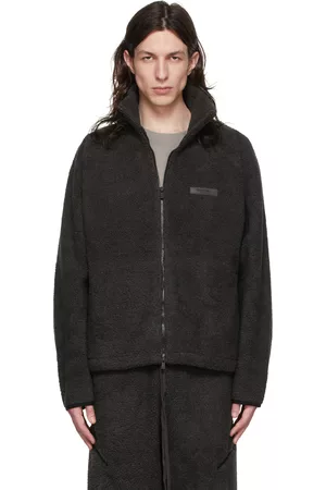 Essentials Black Polyester Jacket