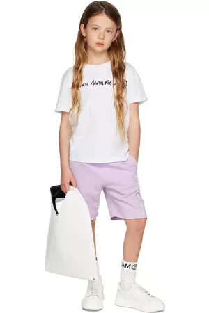 MM6 MAISON MARGIELA Kids White Logo T-Shirt