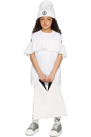 MM6 MAISON MARGIELA Kids White Ruffle Dress