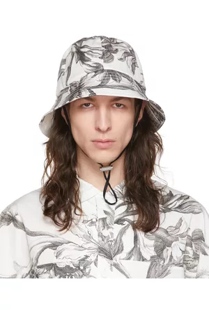 Erdem Men Hats - Black & White Cotton Bucket Hat