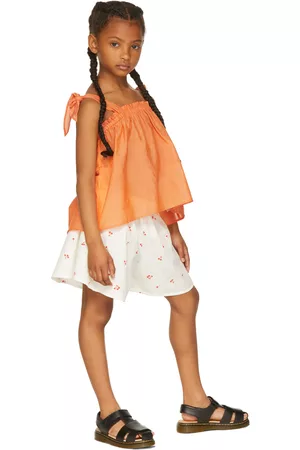 maed for mini Kids Tangerine Tapir Tank Top