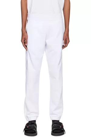 Moncler White Tricolor Lounge Pants