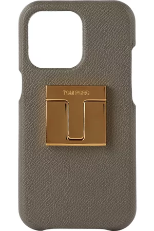 Tom Ford Phones Cases - Gray Leather iPhone 12 Case