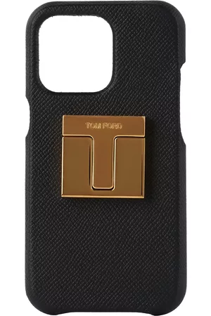 Tom Ford Phones Cases - Black Leather iPhone 12 Case