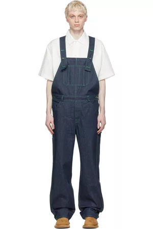 Jacquemus Men Dungarees - Indigo 'La Salopette De Nîmes' Overalls
