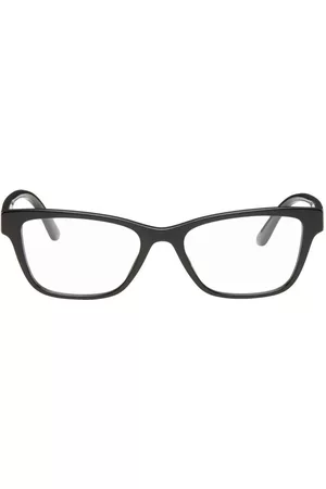 VERSACE Women Sunglasses - Black Rectangular Glasses
