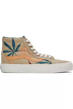 Vans Men Canvas Sneakers - Beige Reissue Sk8-Hi VR3 LX Sneakers