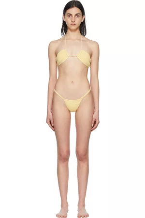 Akoia Women Bikinis - Yellow Cotton Bikini
