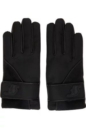 Salvatore Ferragamo Men Gloves - Black Lambskin Gloves