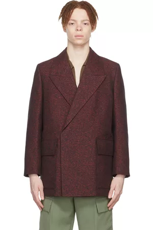 Jil Sander SSENSE Exclusive Red Cotton Coat