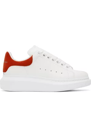 Alexander McQueen Women Sneakers - White & Red Oversized Sneakers
