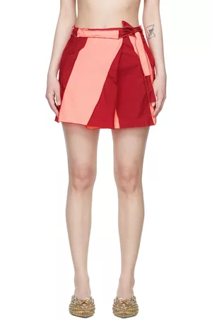 Sherris Women Beachwear - Red Nylon Cover-Up Skirt