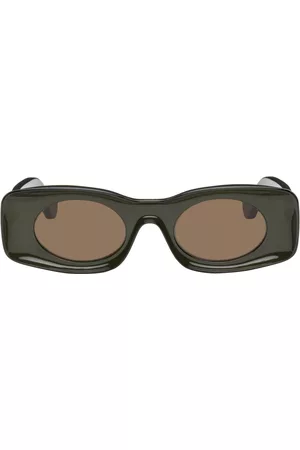Loewe Black & Khaki Paula's Ibiza Square Original Sunglasses
