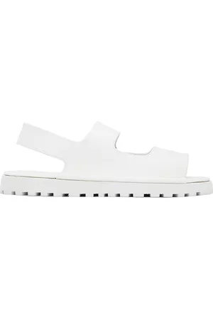 MARSÈLL Men Leather Sandals - White Gomme Sanpomice Sandals