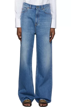VALENTINO Blue Straight-Leg Jeans