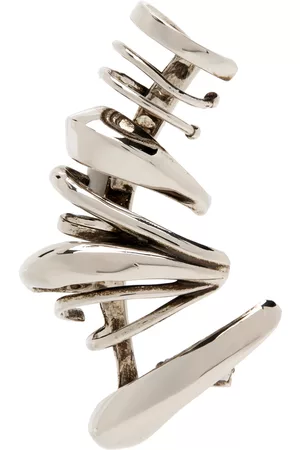 Alexander McQueen Men Accessories - Silver Multi Hoop Ear Cuff