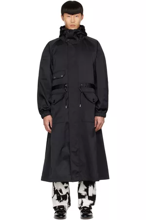 Alexander McQueen Men Coats - Black Polyester Coat