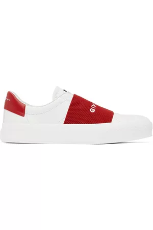 Givenchy Men Low Top & Lifestyle Sneakers - White & Red City Sport Low-Top Sneakers