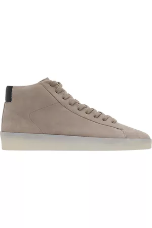 Essentials Taupe Tennis Mid Sneakers
