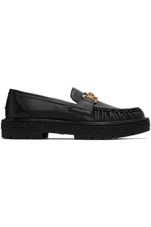 VERSACE Men Loafers - Black Medusa Biggie Loafers