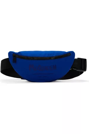 Alexander McQueen Men Bags - Blue Logo Belt Pouch