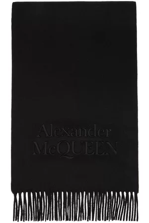 Alexander McQueen Black Cashmere Scarf