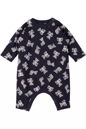 Burberry Baby Navy Thomas Bear Print Jumpsuit