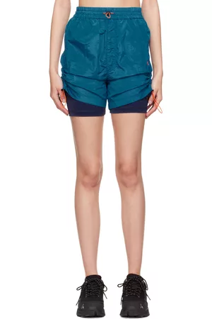 OTTI Women Sports Shorts - Blue Nylon Sport Shorts
