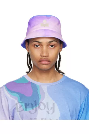 Isabel Marant Men Hats - Blue & Purple Haley Bucket Hat