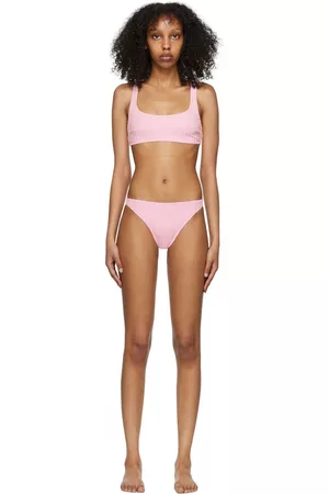 Solid Women High Waisted Bikinis - Pink Jayden Bikini