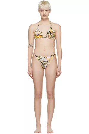 STINE GOYA Women Bikinis - SSENSE Exclusive Yellow Arum Bikini