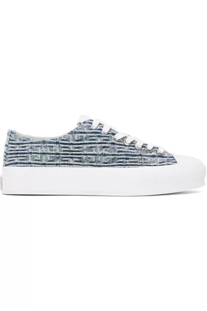 Givenchy Men Sneakers - Blue 4G City Low-Top Sneakers