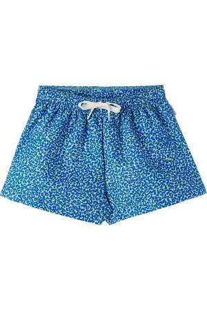 Tiny Cottons Kids Blue Meadow Swim Shorts