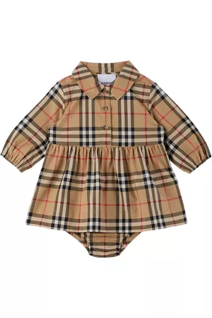 Burberry Baby Beige Olivetta Dress & Bloomers Set