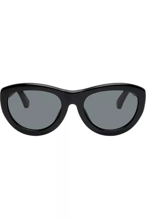 DRIES VAN NOTEN Men Round Sunglasses - Black Linda Farrow Edition Round Sunglasses