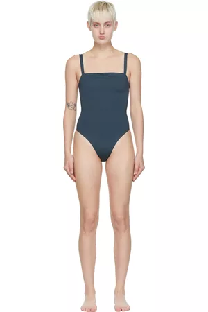 ASCENO Women Swimsuits - Navy Palma One-Piece Swimsuit